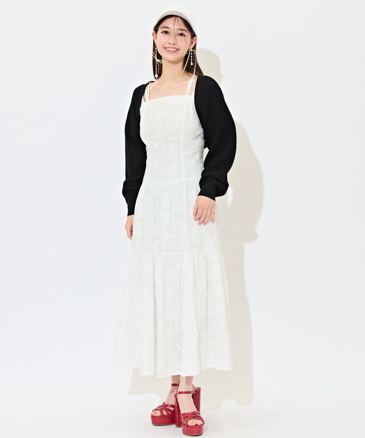 WILLSELECTION「ショート丈柄編みボレロ」|カーディガン|