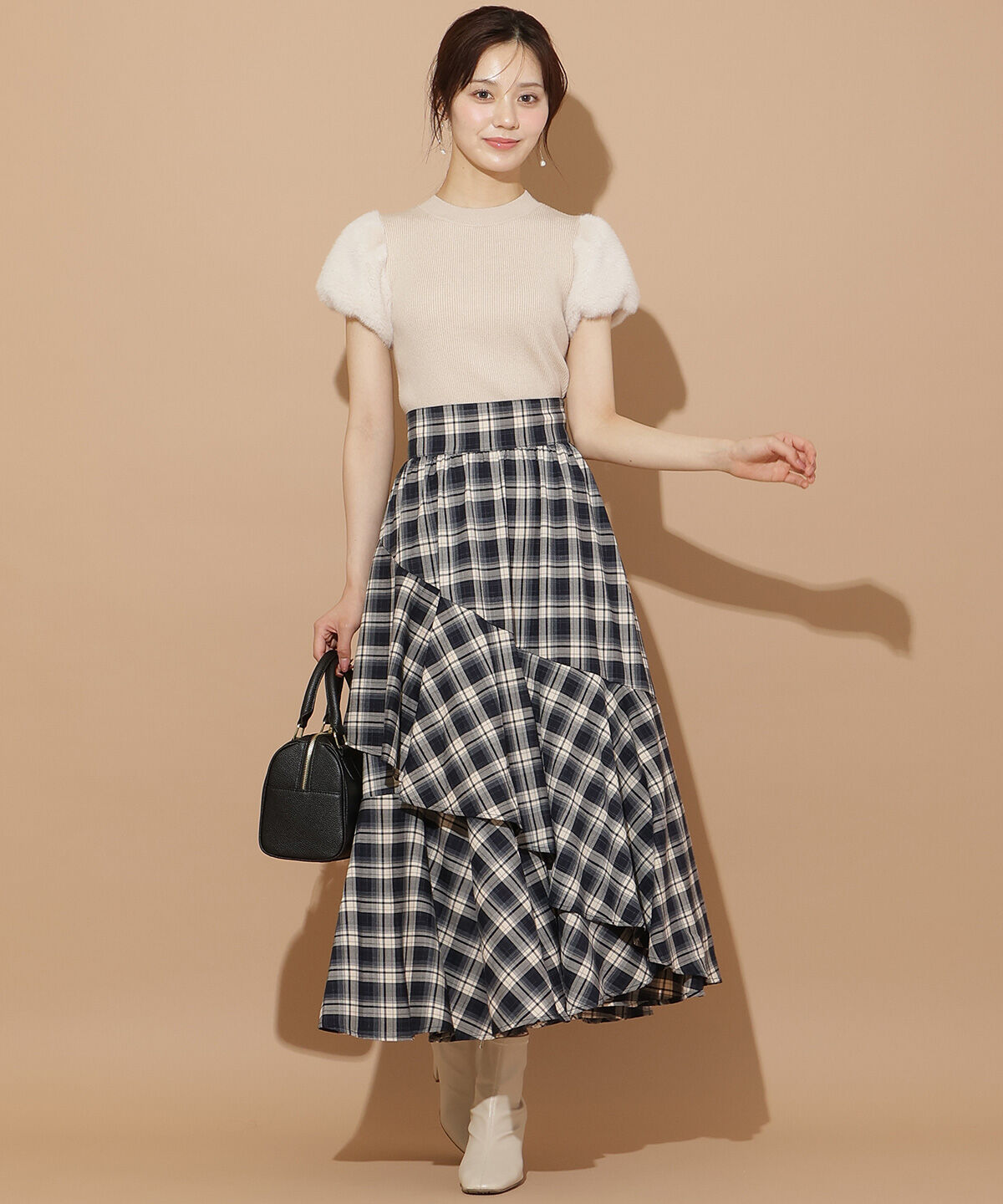 WILLSELECTION「ファースリーブニットプルオーバー」|ニット・セーター|