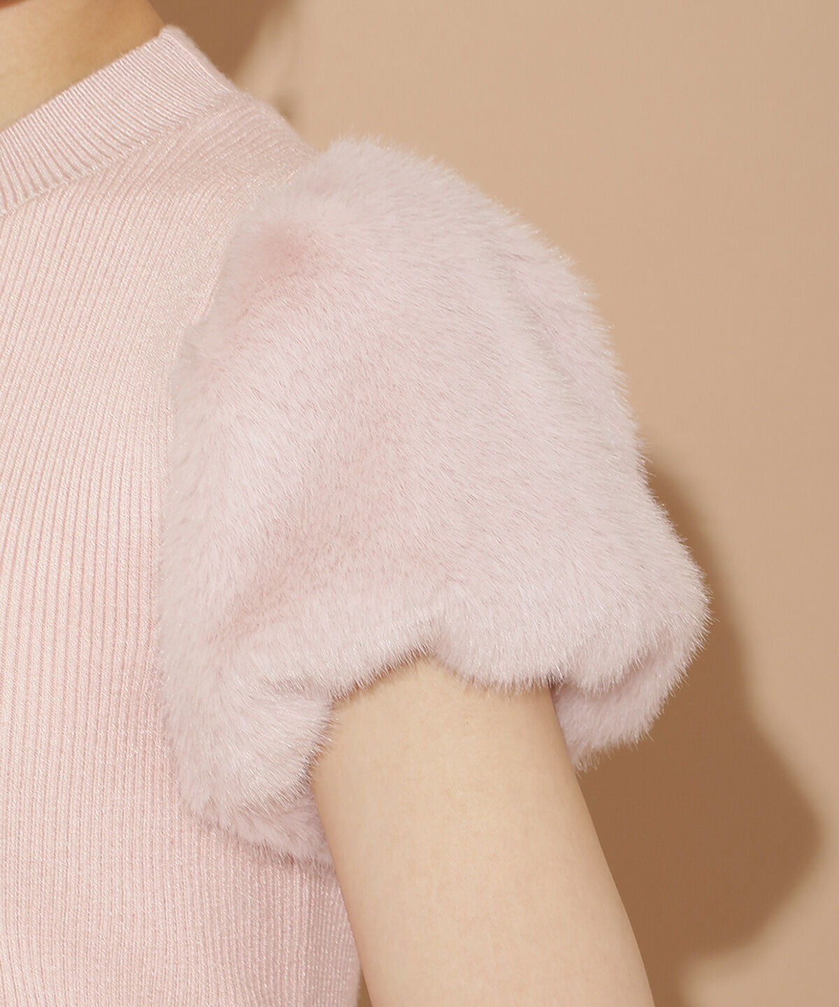 WILLSELECTION「ファースリーブニットプルオーバー」|ニット・セーター|