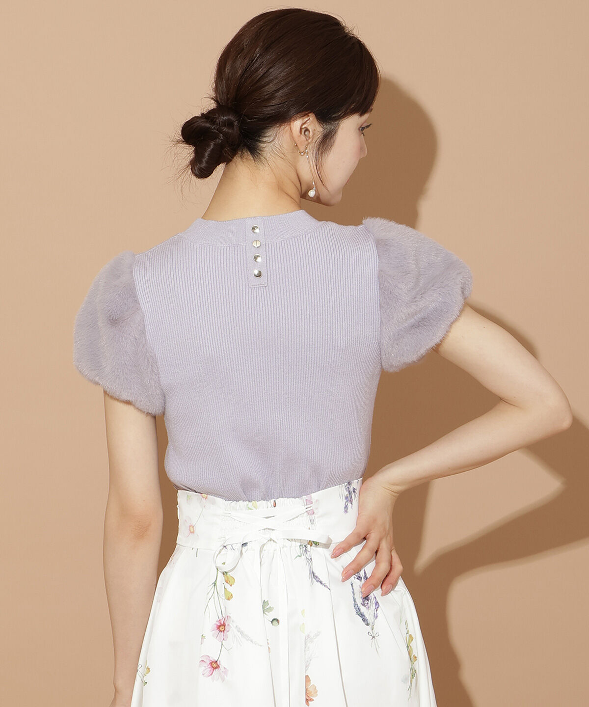 WILLSELECTION「ファースリーブニットプルオーバー」|ニット・セーター|