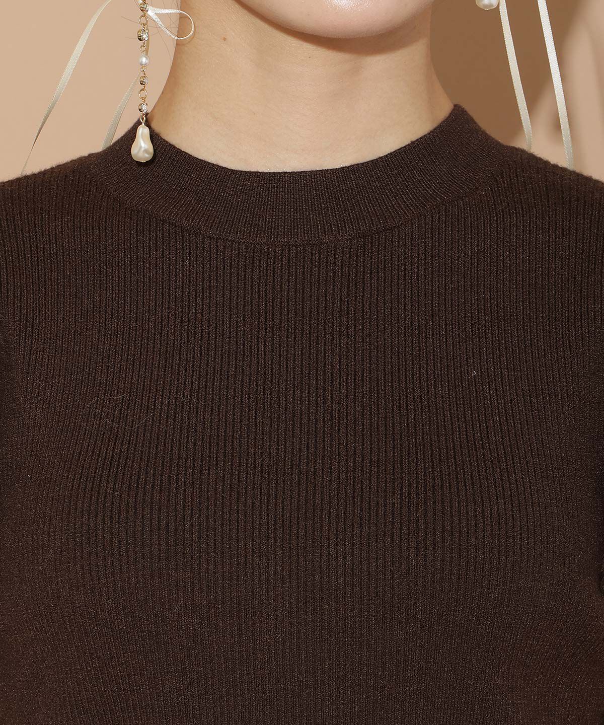 WILLSELECTION「ファースリーブニットプルオーバー」|ニット・セーター|