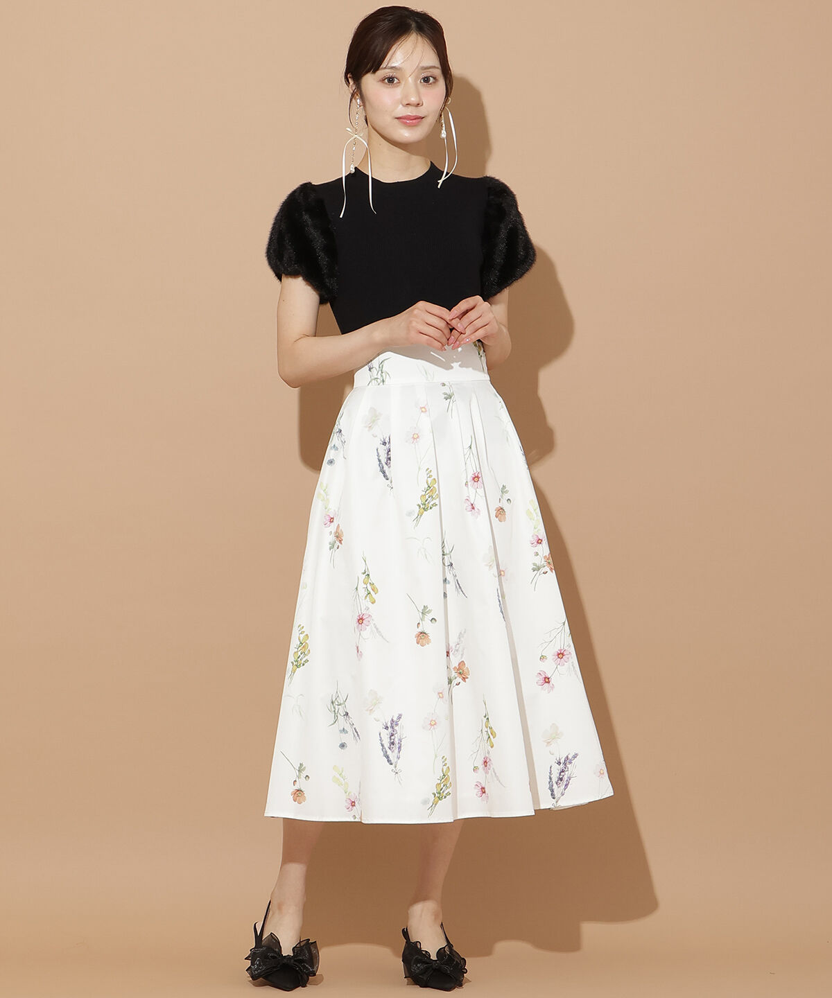 WILLSELECTION「ファースリーブニットプルオーバー」|ニット・セーター|