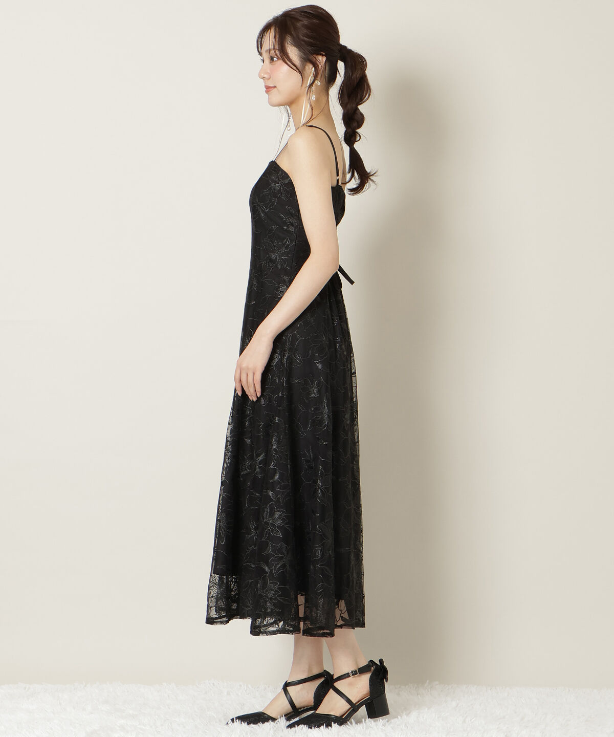 WILLSELECTION「フラワーレースキャミワンピース」|ドレス|