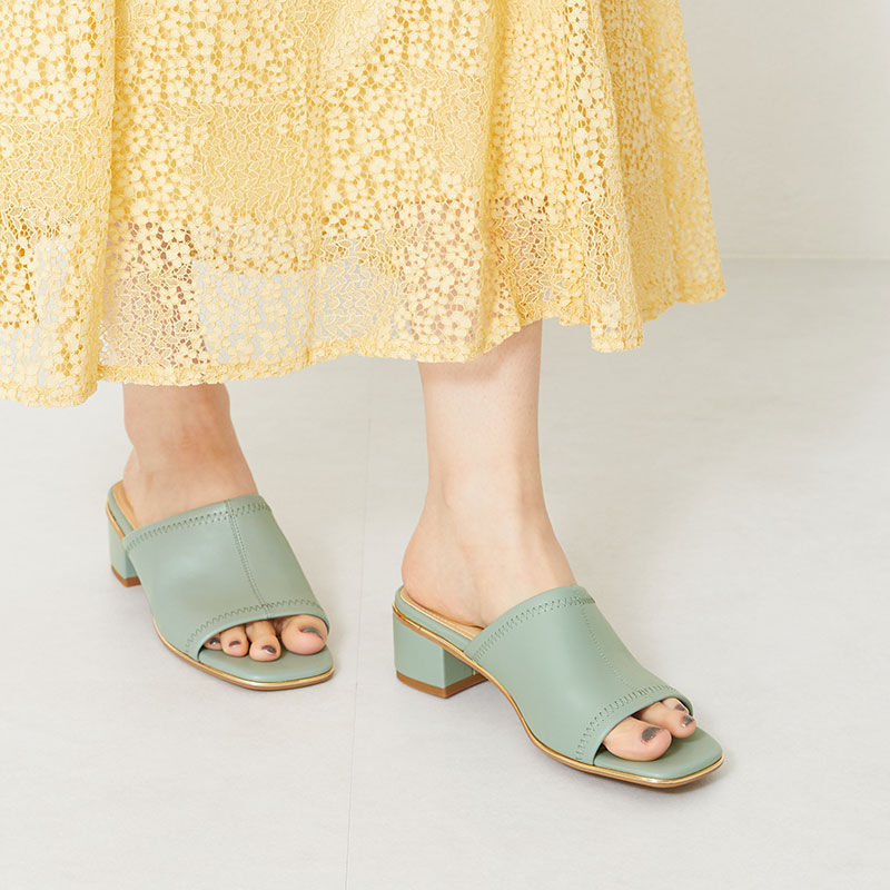 ORiental TRaffic「【アウトレット価格】ソフトレザーミュールサンダル/31203」|サンダル|