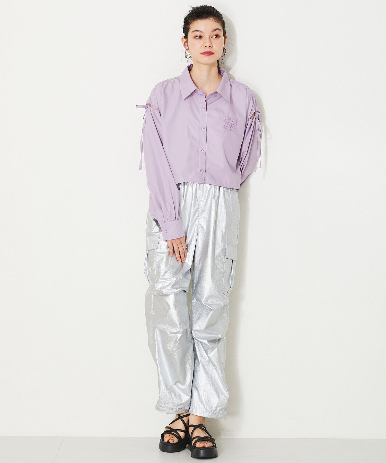 ORiental TRaffic「【アウトレット価格】チューブストラップ厚底サンダル/41218 人気 売れてる サンダル 厚底」|サンダル|