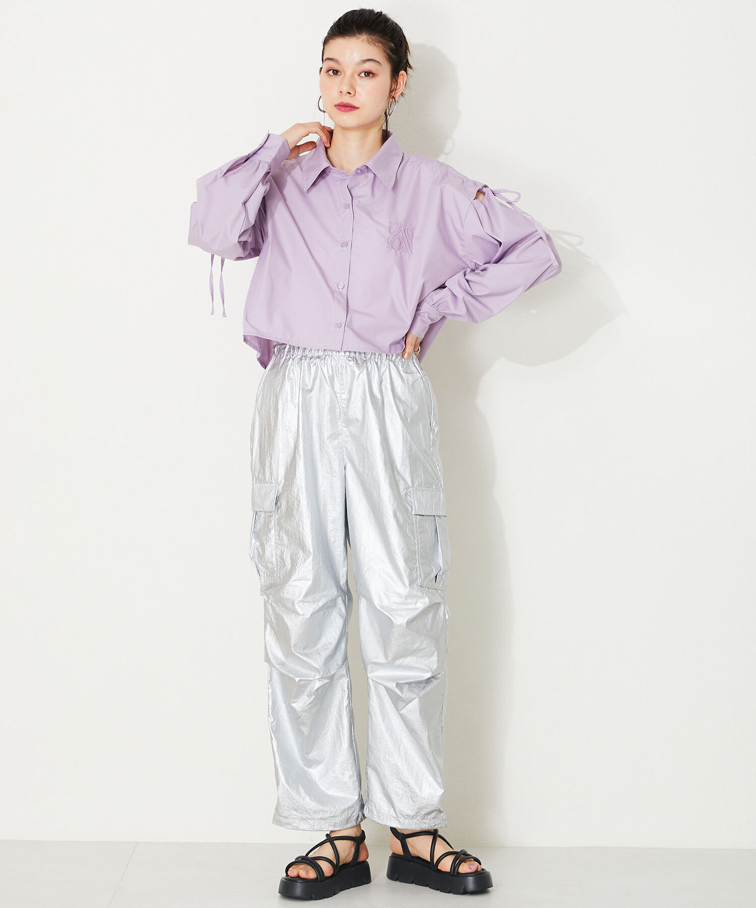 ORiental TRaffic「【アウトレット価格】チューブストラップ厚底サンダル/41218 人気 売れてる サンダル 厚底」|サンダル|