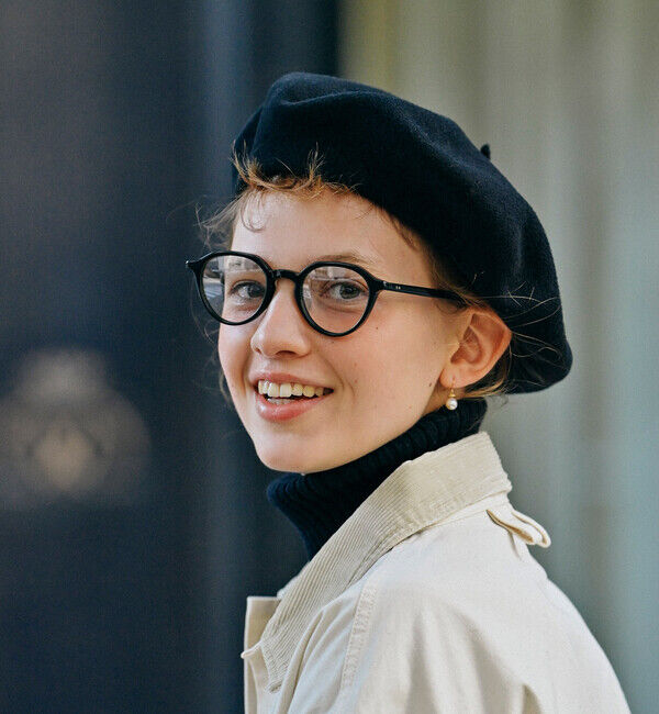 LAULHERE「【ロレール】カンパン 11型/ブラック ウール/ベレー メンズ レディース/CAMPAN」|ハンチング・ベレー帽|