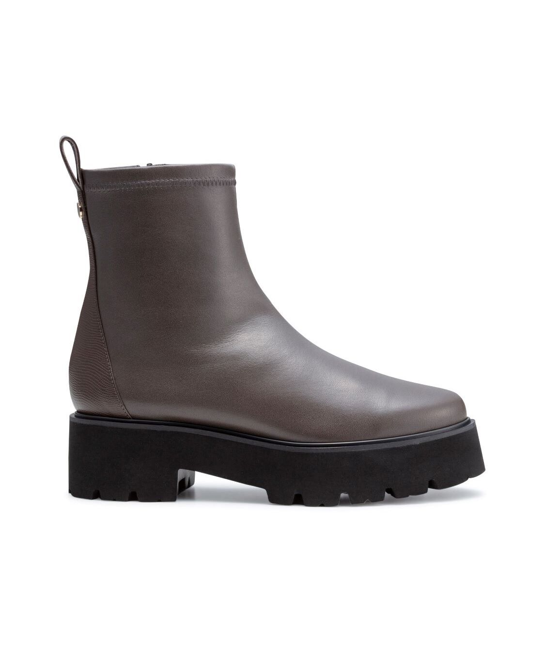 REGAL SHOES「REGAL トラックソールショートブーツ【ヒール50mm】　商品コード：F73RCJ」|ショートブーツ|グレー