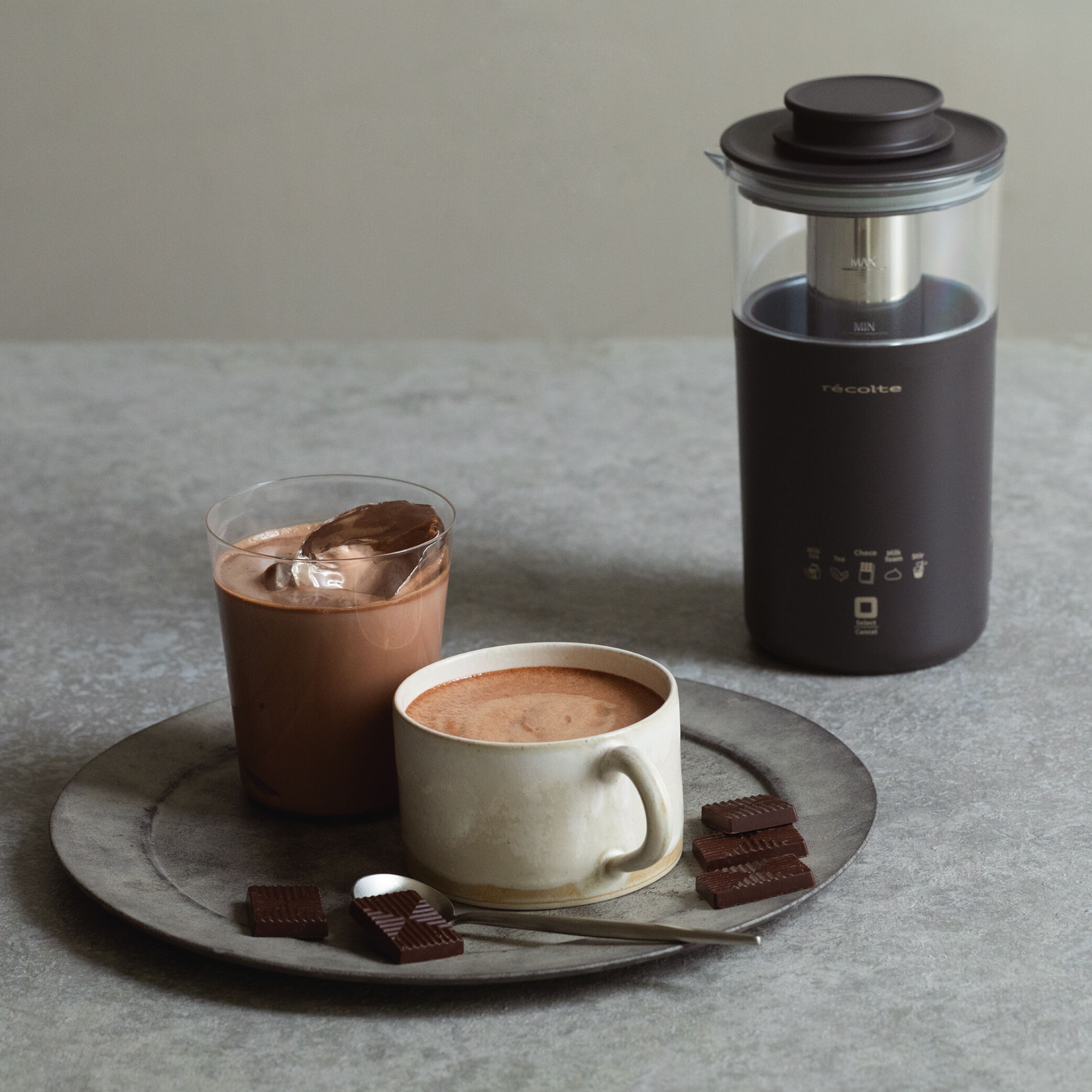 recolte「レコルト チョコレートドリンクメーカー　RMT-2」|食器・キッチングッズ|グレー