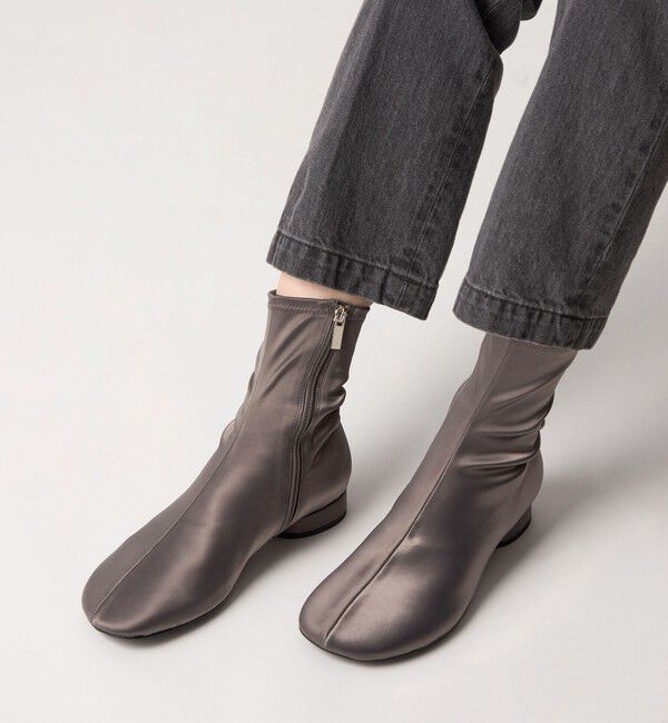 ODETTE E ODILE「＜SY＞ オブリークストレッチ ショートブーツ20&uarr;」|ショートブーツ|