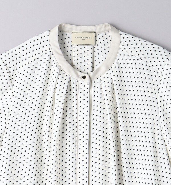 UNITED ARROWS「バイカラーパイピング ショートスリーブ ブラウス」|シャツ・ブラウス|
