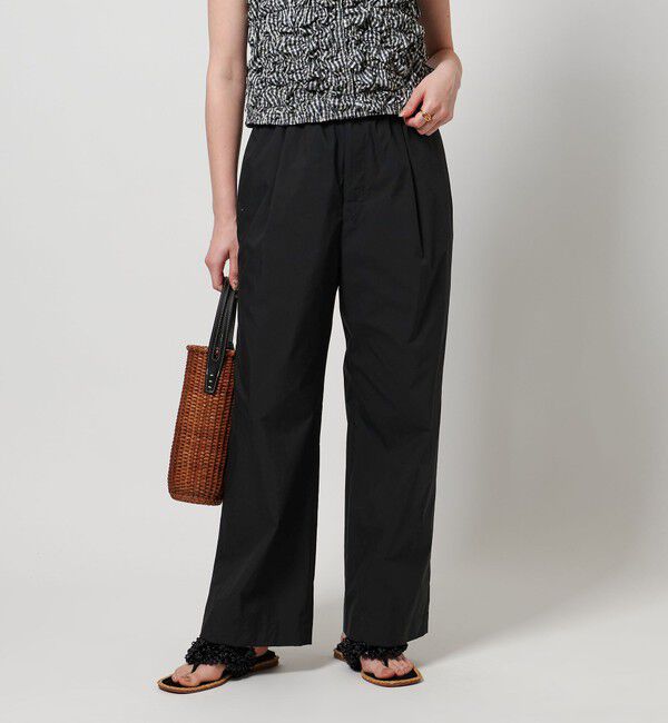 UNITED ARROWS「タック イージー パンツ」|その他|BLACK