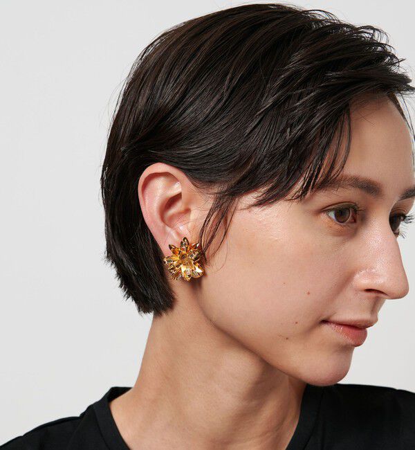 UNITED ARROWS「＜IRIS 47＞SUNSLIT フラワー イヤリング」|イヤリング|GOLD