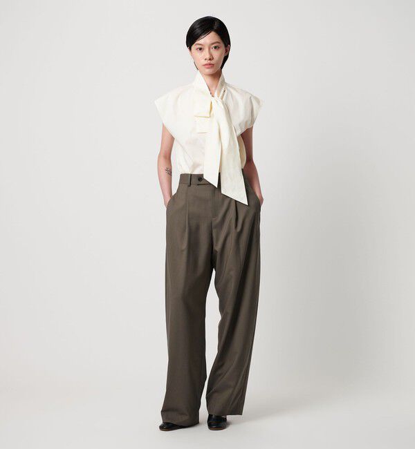 AEWEN MATOPH「＜AEWEN MATOPH＞ウールタック カーブパンツ」|チノ|