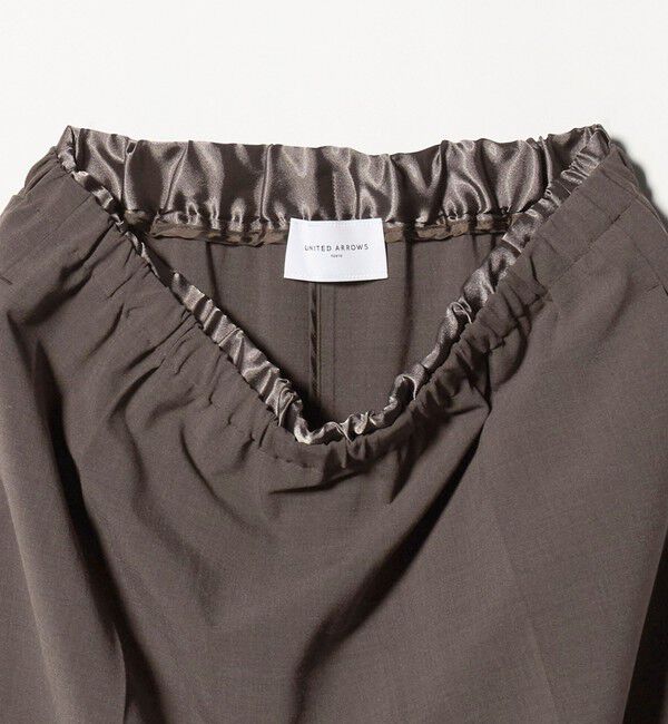 UNITED ARROWS「サテン ウエスト ロングスカート ‐ウォッシャブル‐」|スカート|