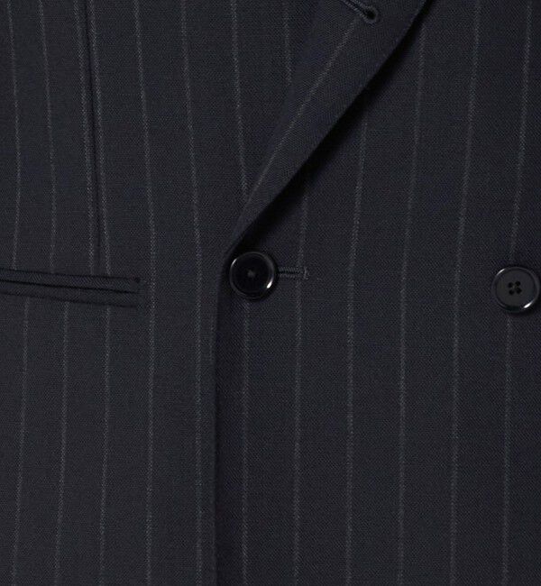UNITED ARROWS「ワイドストライプ ダブル 6ボタン スーツ MC‐MODEL ヨコストレッチ」|スーツ|
