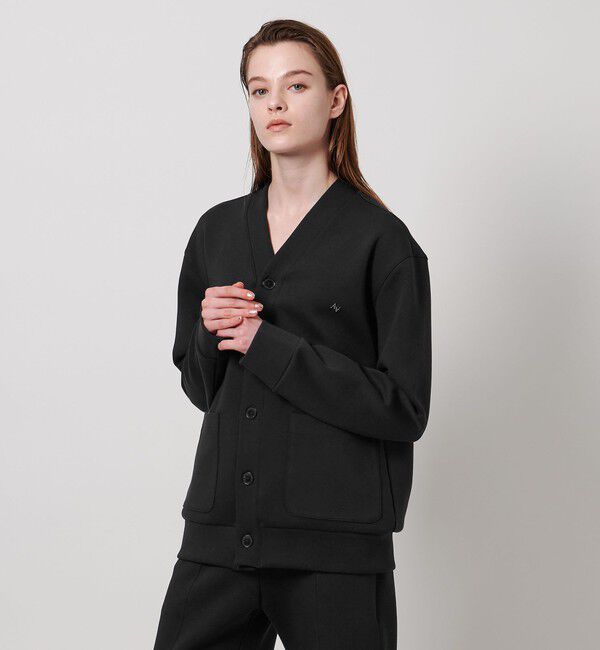 ASTRAET「＜ASTRAET＞DNBL Vネック カーディガン UNISEX」|カーディガン|BLACK