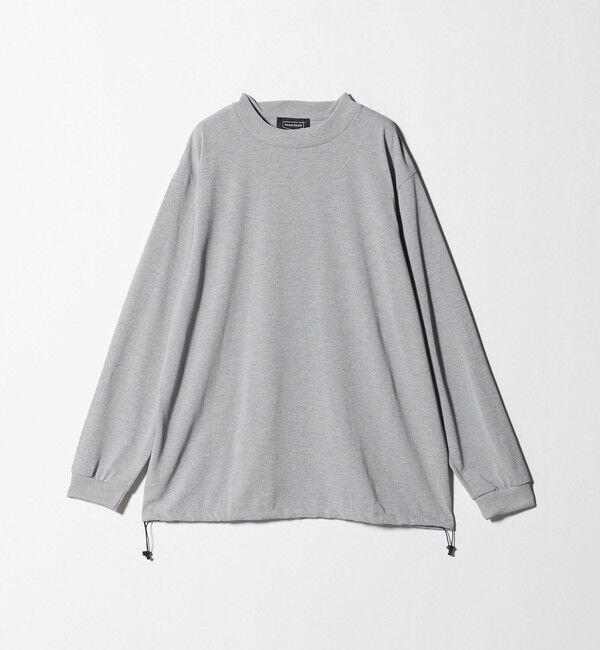 UNITED ARROWS「【別注】＜HAND ROOM＞ドローコード モックネック ロングスリーブ Tシャツ」|Tシャツ・カットソー|MD.GRAY