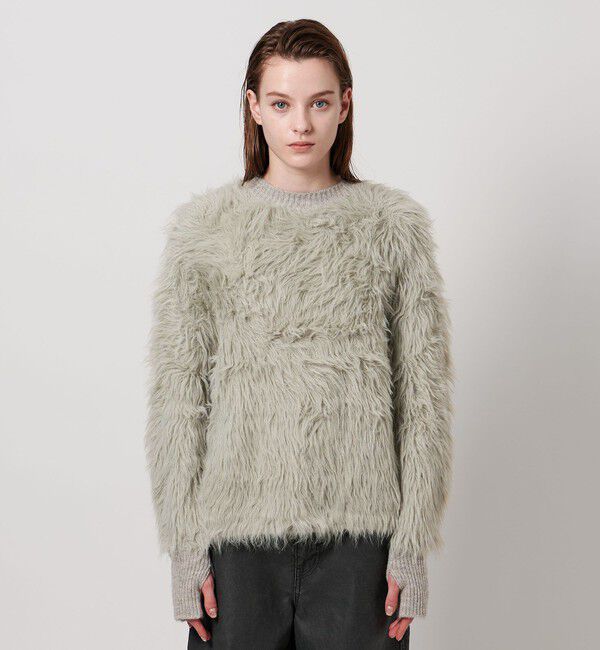 ASTRAET「＜ASTRAET＞シャギー クルーネックニット」|ニット・セーター|