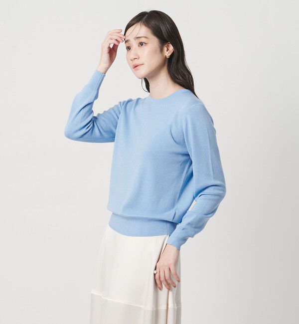 UNITED ARROWS「フルニードル クルーネック ニット」|ニット・セーター|