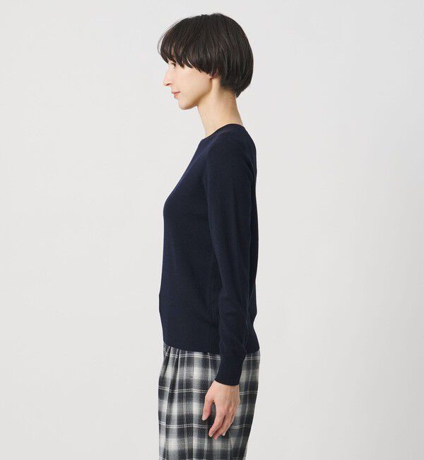 UNITED ARROWS「フルニードル クルーネック ニット」|ニット・セーター|