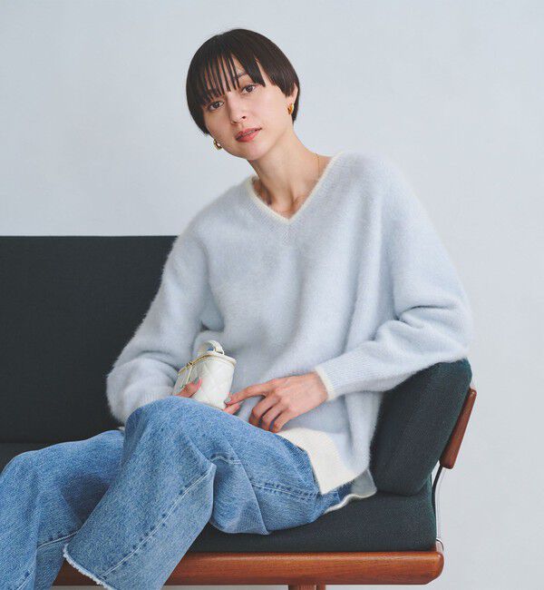 La Totalité フォックスカシミヤVネックニット 本日のみ値下げ価格 フォックスカシミヤ Vネック ニット（UNITED ARROWS）｜ルミネの