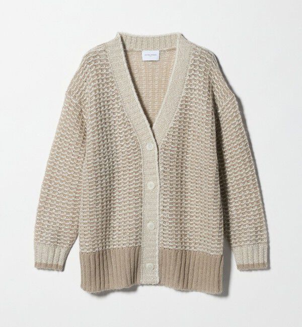 UNITED ARROWS「カラーミックス インレイド カーディガン」|カーディガン|