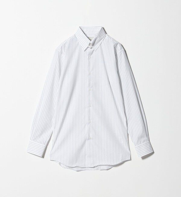 UNITED ARROWS green label relaxing「コットン ピンストライプ タブカラー ドレスシャツ -イージーアイロン-」|シャツ・ブラウス|