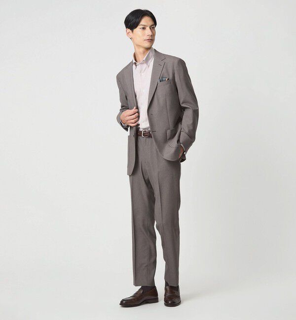 UNITED ARROWS green label relaxing「エブリット コットンオックス ストライプ スナップ ボタンダウン シャツ -イージーアイロン-」|シャツ・ブラウス|