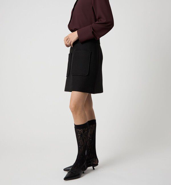 EMMEL REFINES「＜EMMEL REFINES＞EM ボンディング ミニスカート」|スカート|