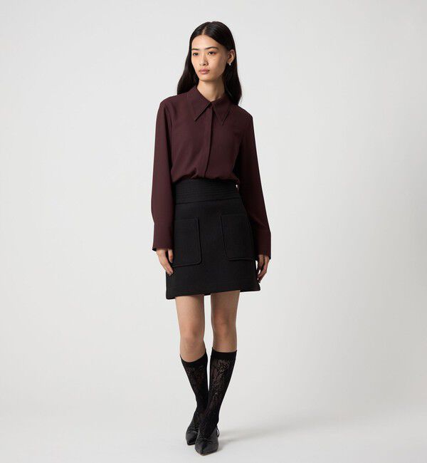 EMMEL REFINES「＜EMMEL REFINES＞EM ボンディング ミニスカート」|スカート|