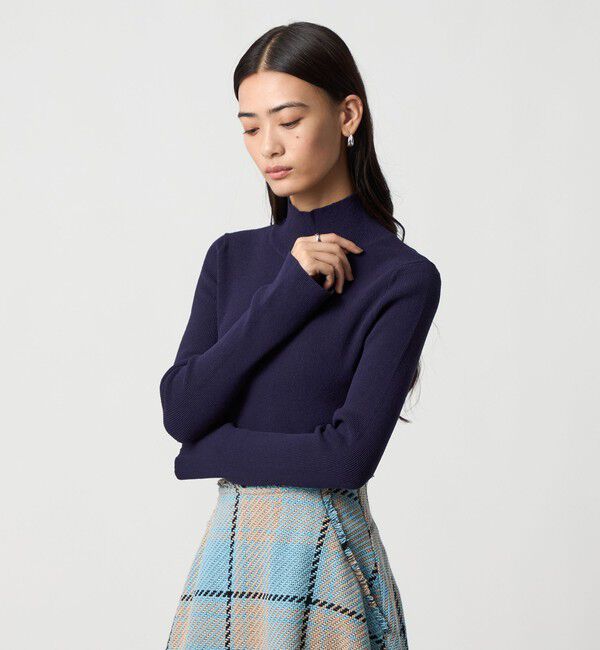 EMMEL REFINES「＜EMMEL REFINES＞EM HW ソデボタン タートルニット」|ニット・セーター|