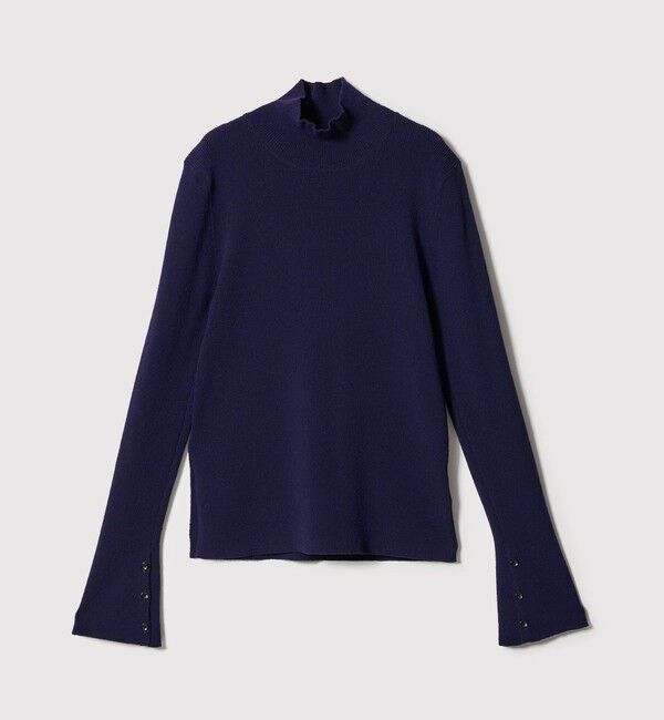 EMMEL REFINES「＜EMMEL REFINES＞EM HW ソデボタン タートルニット」|ニット・セーター|