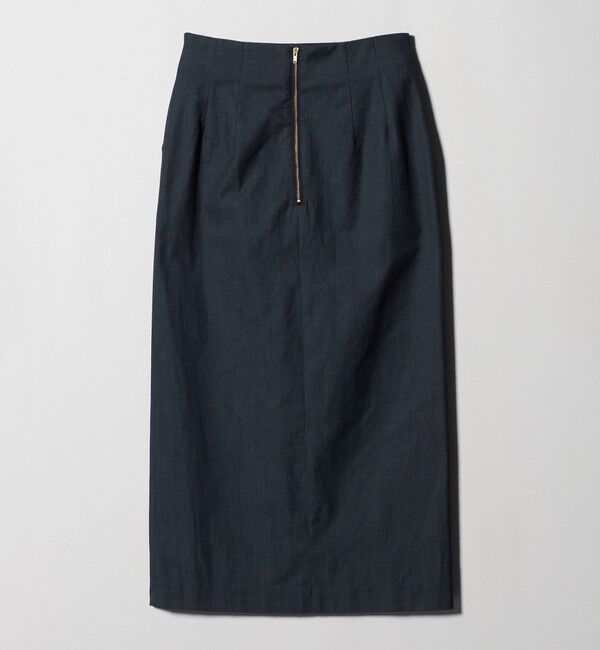 UNITED ARROWS green label relaxing「［size SHORTあり］キチントボトムス Iライン スリム タイト スカート シャンブレー」|タイト|