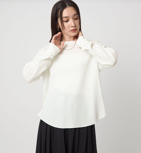 UNITED ARROWS green label relaxing「【WEB限定】＜at ease＞ワッフル ロングスリーブ カットソー」|Tシャツ・カットソー|