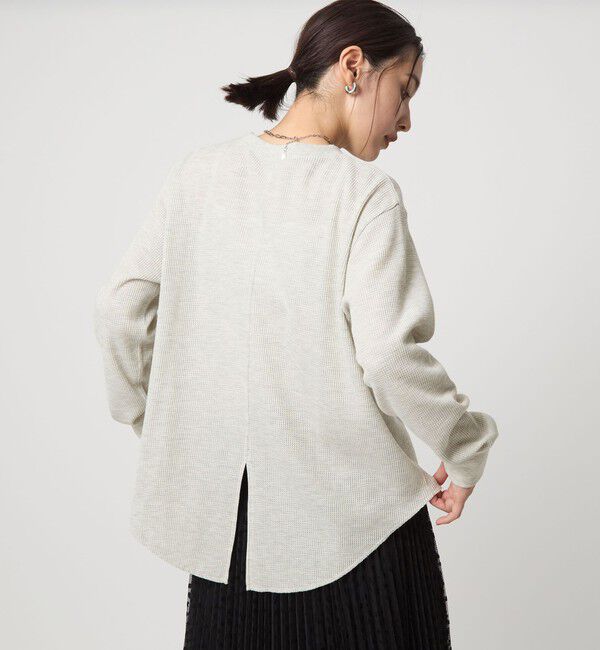 UNITED ARROWS green label relaxing「【WEB限定】＜at ease＞ワッフル ロングスリーブ カットソー」|Tシャツ・カットソー|