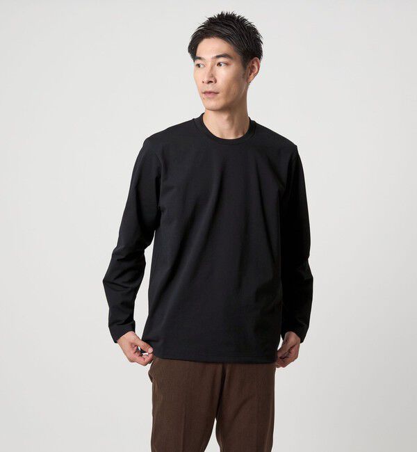 UNITED ARROWS green label relaxing「【WEB限定】JUST fit クリーン カノコ ジャケイン 長袖 Tシャツ -抗菌-」|Tシャツ・カットソー|