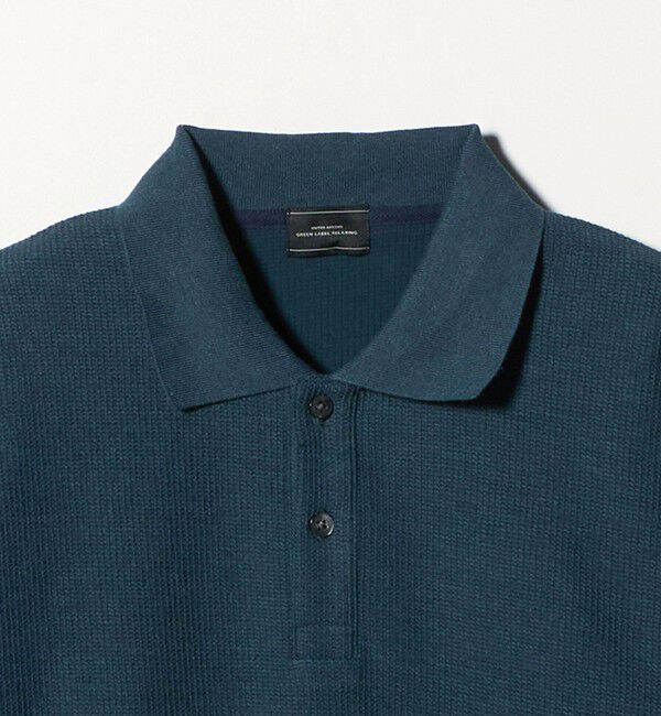 UNITED ARROWS green label relaxing「ワッフル 長袖 ポロシャツ カットソー」|ポロシャツ|