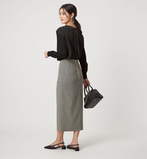 UNITED ARROWS green label relaxing「チャーム付き ドッキング ロングスリーブ プルオーバー ニット」|ニット・セーター|