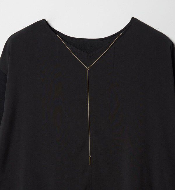 UNITED ARROWS green label relaxing「チャーム付き ドッキング ロングスリーブ プルオーバー ニット」|ニット・セーター|