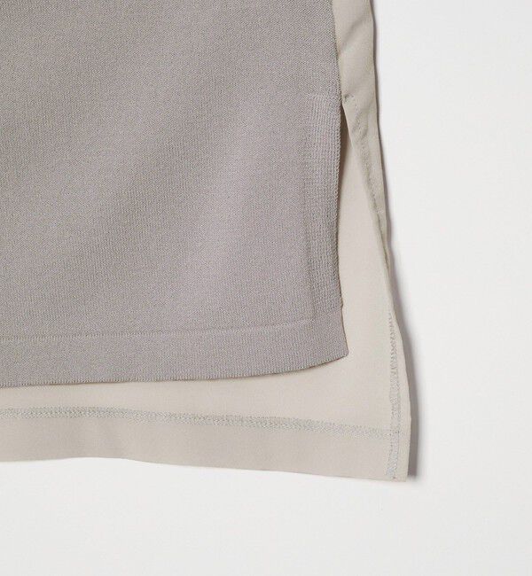 UNITED ARROWS green label relaxing「チャーム付き ドッキング ロングスリーブ プルオーバー ニット」|ニット・セーター|