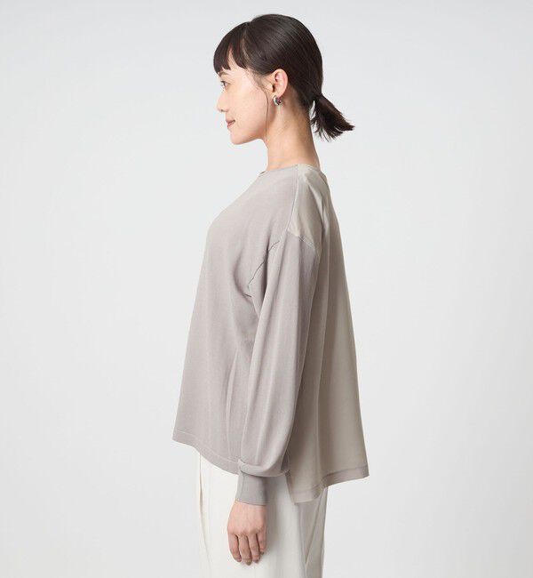 UNITED ARROWS green label relaxing「チャーム付き ドッキング ロングスリーブ プルオーバー ニット」|ニット・セーター|