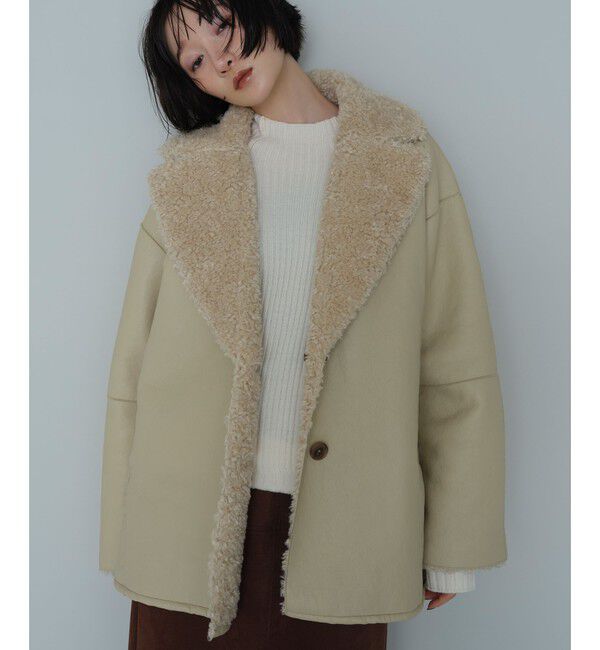 EMMEL REFINES「＜EMMEL REFINES＞EM リバーシブル フェイクムートン コート」|その他|BEIGE