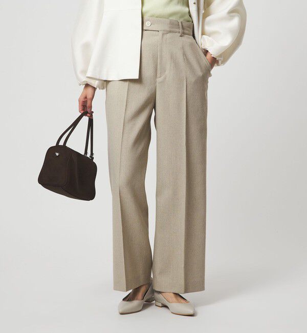 UNITED ARROWS green label relaxing「［size SHORT/TALLあり］Greed グリード メランジ ストレート パンツ」|スラックス|