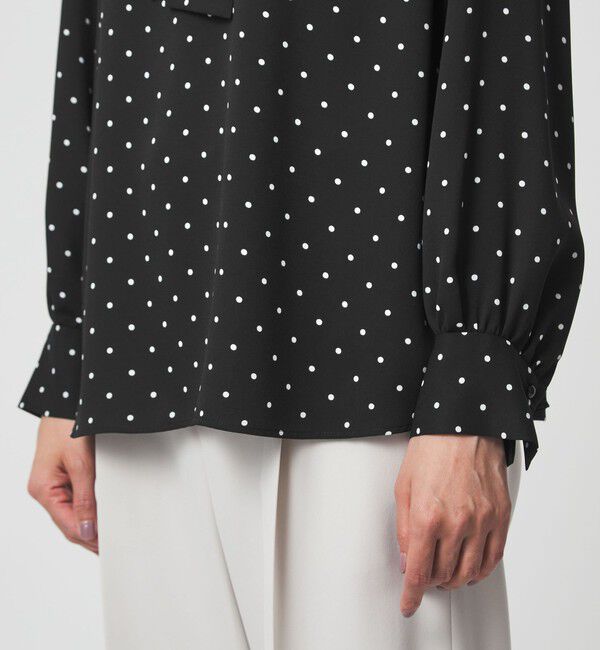 UNITED ARROWS green label relaxing「トロミ ボウタイ ブラウス マシンウォッシャブル」|シャツ・ブラウス|