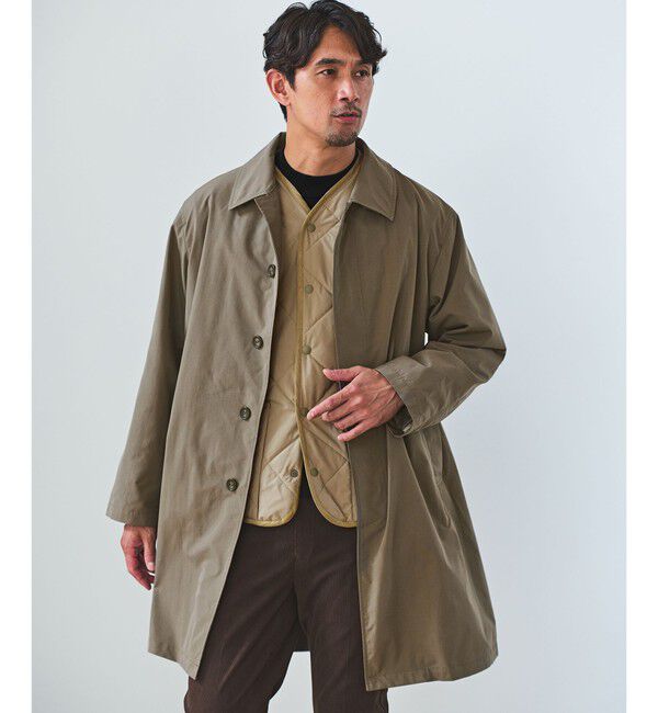 UNITED ARROWS green label relaxing「【WEB限定】JUST fit 3WAY ステンカラーコート -はっ水-」|ステンカラーコート|BEIGE