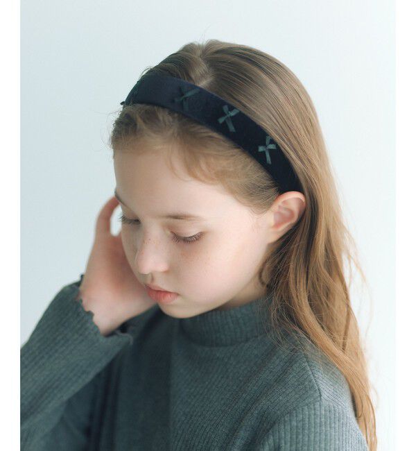 UNITED ARROWS green label relaxing「リボン カチューシャ / キッズ  」|カチューシャ|BLACK