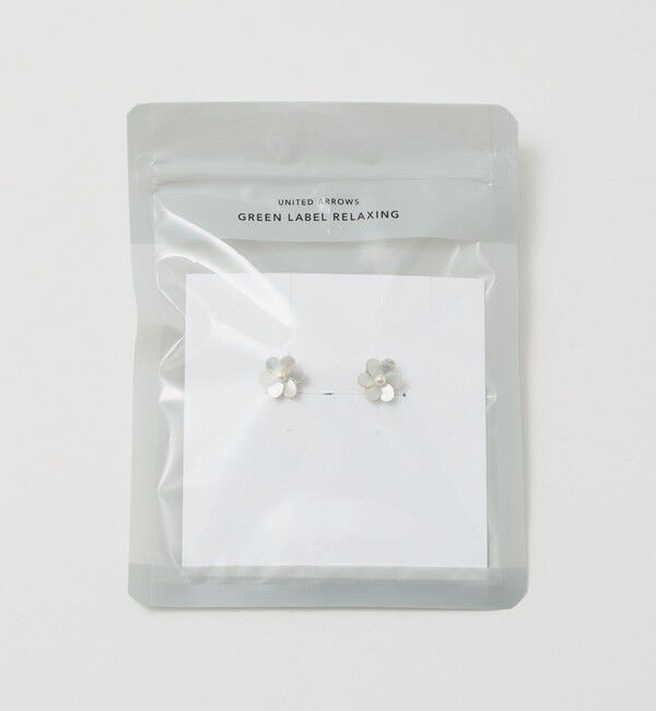 UNITED ARROWS green label relaxing「シェル フラワー イヤリング」|イヤリング|