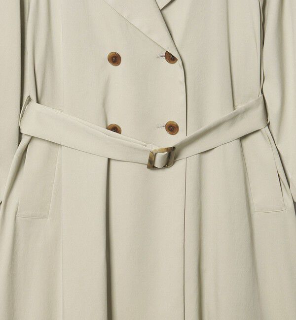 EMMEL REFINES「＜EMMEL REFINES＞EM Wボタン トロミ フレア トレンチコート」|トレンチコート|