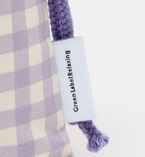 UNITED ARROWS green label relaxing「巾着バッグ（小）（ギンガム） / キッズ」|その他|